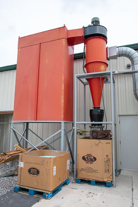 Our in-house recycling system