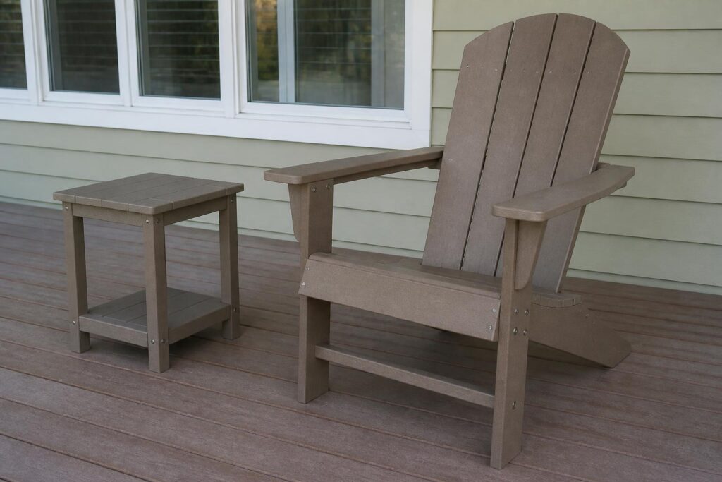 Patio furniture set ready for seasonal hardware inspection